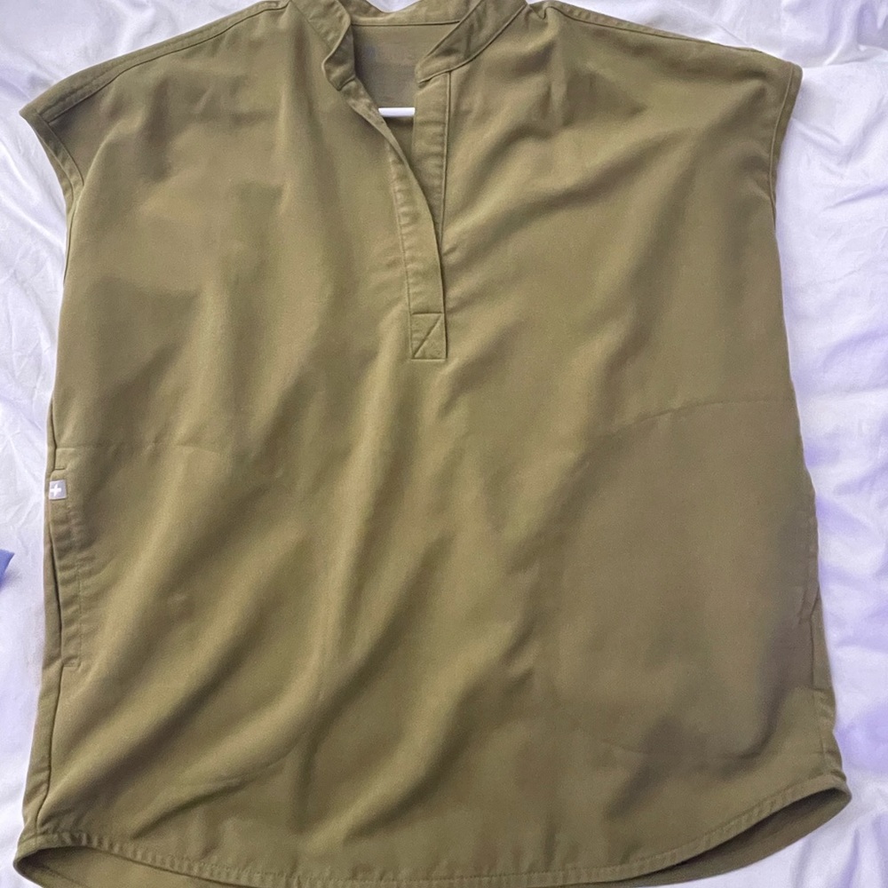 Figs Olive Green Women's Top